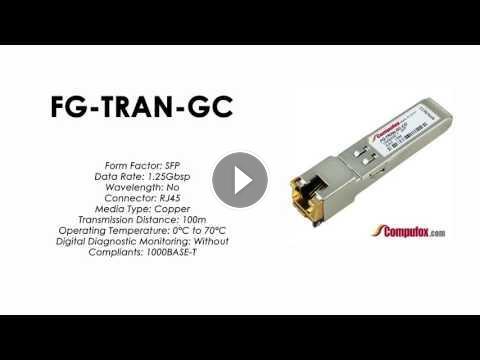 lodfiber fg-tran-gc 1000Base-T transceptor SFP RJ-45 de cobre 100 M 