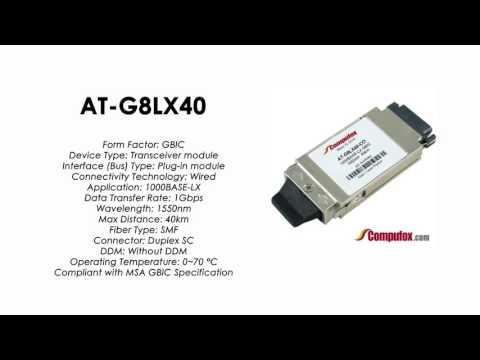 AT-G8LX40  |  Allied Telesis Compatible 1000Base-LX 1550nm 40km GBIC