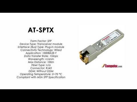 AT-SPTX  |  Allied Telesis Compatible 1000BASE-T 100m RJ45 SFP