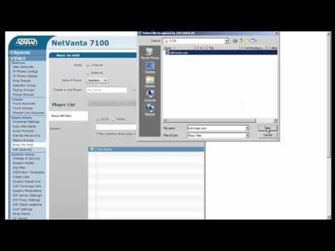 Using The NetVanta 7100 Audio Converter For Music On Hold And Audio Prompts