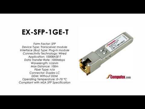 EX-SFP-1GE-T  | Juniper Compatible 1000BASE-T SFP RJ45 100m