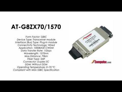 AT-G8ZX70/1570  |  Allied Telesis Compatible 1000Base-CWDM 1570nm 70km GBIC