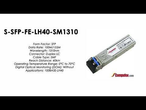 S-SFP-FE-LH40-SM1310  |  Huawei Compatible SFP 100BASE-LH 1310nm 40km