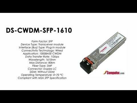 DS-CWDM-SFP-1610  |  Cisco Compatible 1000Base-CWDM SFP 1610nm 80km