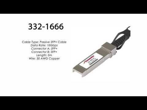 332-1666  | Dell Compatible Passive SFP+ To SFP+ Cable, 5m