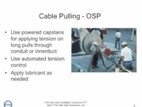 FOA Lecture 8: Fiber Optic Installation