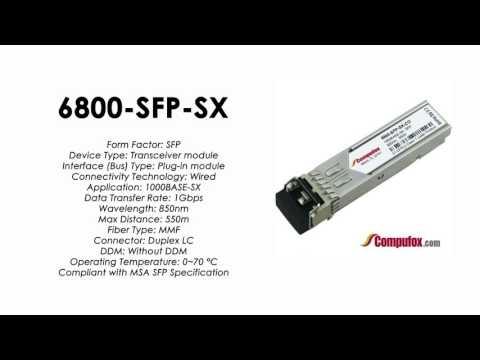 6800-SFP-SX  |  Alcatel Compatible 1000Base-SX 850nm 550m SFP