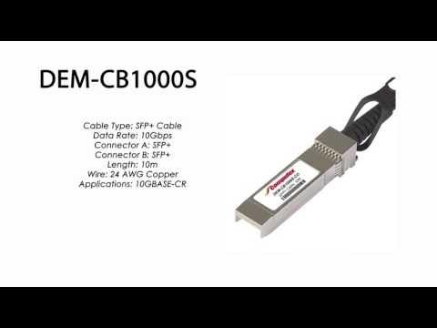 DEM-CB1000S  |  D-Link Compatible SFP+ Direct Attach Stacking Cable, Active 10M