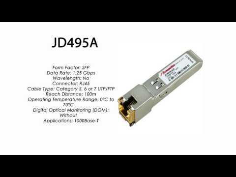 JD495A  |  HP Compatible 1000Base-T SFP RJ45 100m