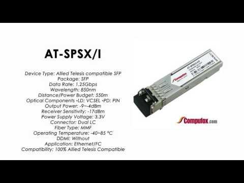 AT-SPSX/I  |  Allied Telesis Compatible 1000Base-SX 850nm 550m SFP