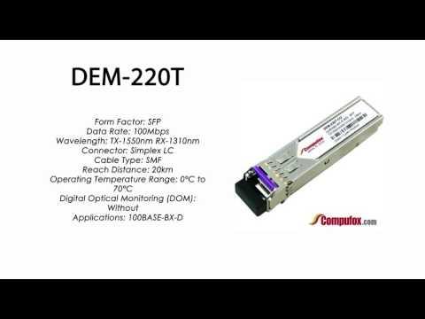 DEM-220T  |  D-Link Compatible 100BASE-BXD SFP 20km Tx1550nm/Rx1310nm