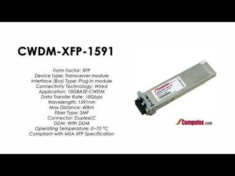 CWDM-XFP-1591  |  Cisco Compatible 10GBase-CWDM XFP 1591nm 40km