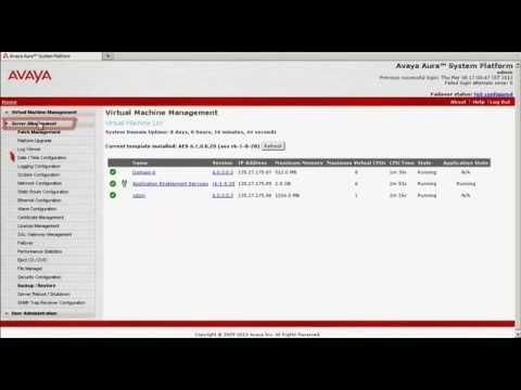Configuring An Avaya System Platform To Sync With A NTP Server