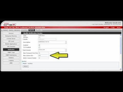 How To Configure Notification Service On Avaya One-X Client Enablement Services
