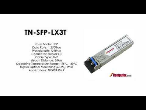 TN-SFP-LX3T  |  Transition Compatible 1000BASE-LX SFP 1310nm SMF 30km Industrial