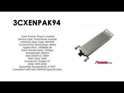 3CXENPAK94  |  3Com Compatible 10GBASE-SR 850nm 300m XENPAK