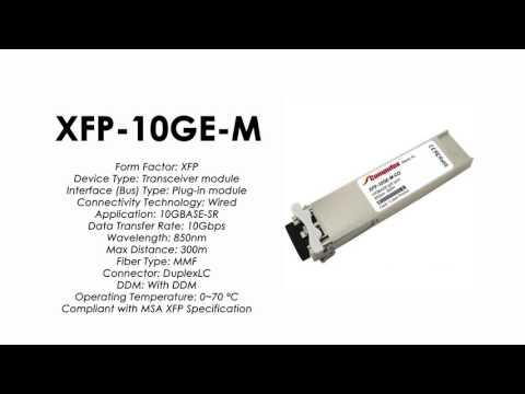 XFP-10GE-M  |  ZTE Compatible 10GBase-SR XFP, MMF, 300m, 850nm