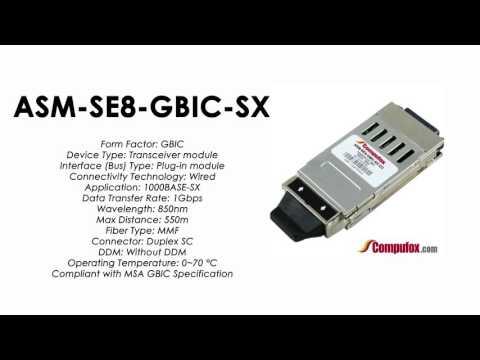 ASM-SE8-GBIC-SX  |  Redback Compatible 1000BASE-SX 850nm 550m GBIC