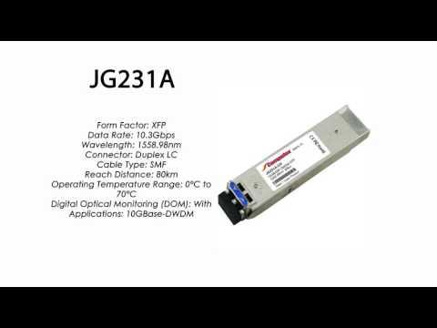 JG231A  |  HP Compatible 10GBase-DWDM XFP 1558.98nm 80km