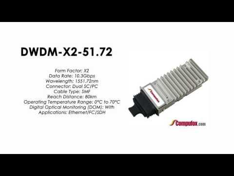 DWDM-X2-51.72  |  Cisco Compatible 10GBASE-DWDM X2 1551.72nm 80km