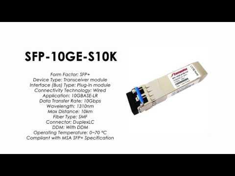 SFP-10GE-S10K  |  ZTE Compatible 10GBase-LR SFP+ SMF 10km 1310nm