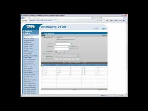 ADTRAN NetVanta 7100 - Adding A New User