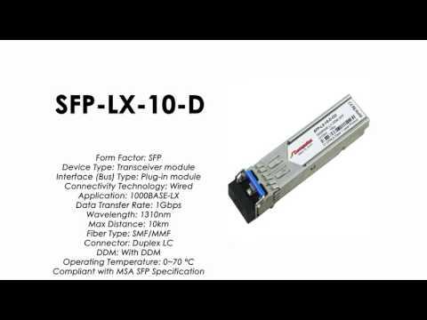 SFP-LX-10-D  | ZyXEL Compatible 1000Base-LX SFP SMF 1310nm 10km DDMI