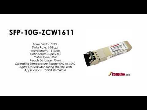 SFP-10G-ZCW1611  |  Huawei Compatible SFP+ 10GBASE-CWDM SMF 1611nm 70km
