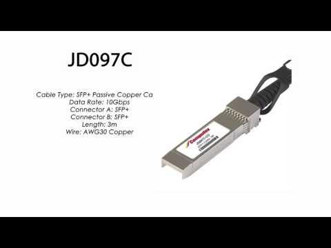 JD097C | HP Compatible SFP+ Passive Copper Cable 3m