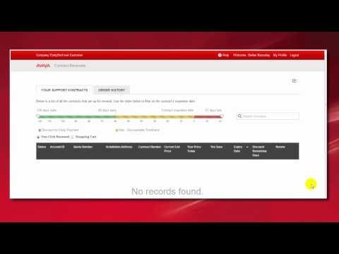 Avaya Renewals Portal - Locate And View Final Invoice