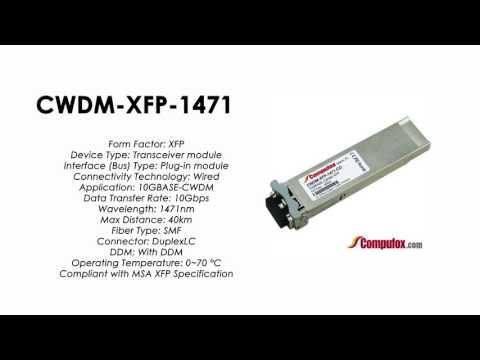 CWDM-XFP-1471  |  Cisco Compatible 10GBase-CWDM XFP 1471nm 40km