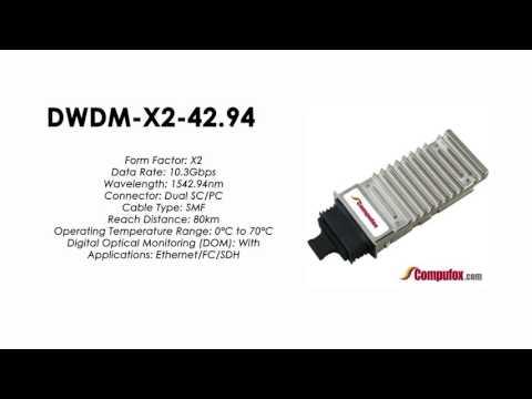 DWDM-X2-42.94  |  Cisco Compatible 10GBASE-DWDM X2 1542.94nm 80km
