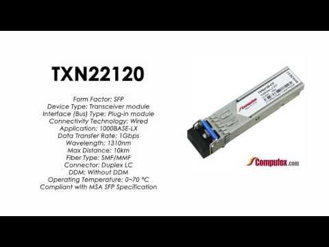 TXN22120  |  Intel Compatible 1000Base-LX 1310nm 10km SFP