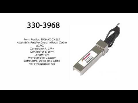 330-3968  | Dell Compatible Passive SFP+ To SFP+ Cable, 5m