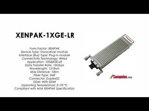 XENPAK-1XGE-LR  |  Juniper Compatible 10GBASE-LR XENPAK 1310nm 10km SMF
