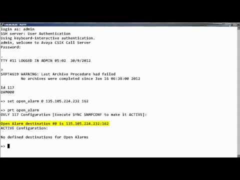 How To Configure SNMP On An Avaya CS 1000 Call Server Using CLI