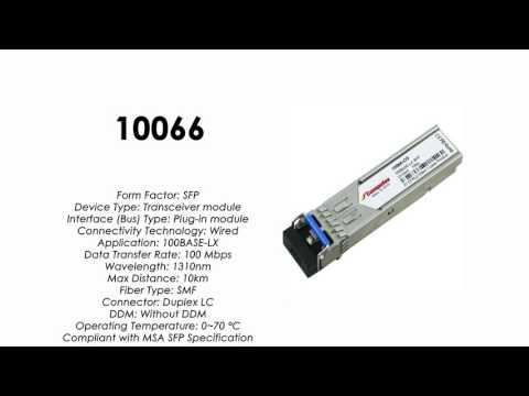 10066  |  Extreme Networks Compatible 100BASE-LX SFP 1310nm 10km
