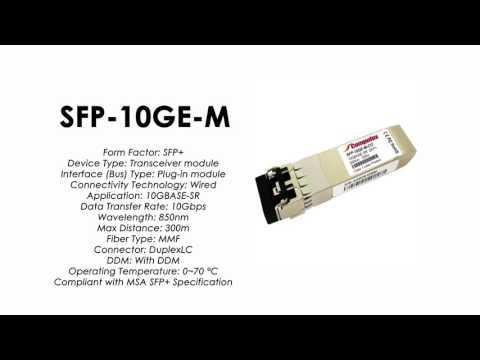 SFP-10GE-M  |  ZTE Compatible 10GBase-SR SFP+ MMF 300m 850nm