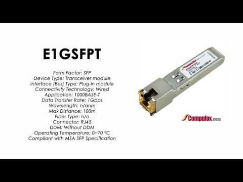 E1GSFPT  |  Intel Compatible 1000Base-T RRJ-45 100m  SFP
