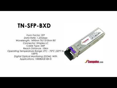 TN-SFP-BXD  |  Transition Compatible 1000BASE-BX SFP 1490nmTx/1310nmRx SMF 10km