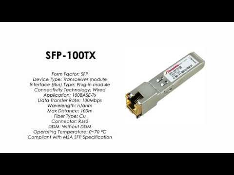 SFP-100TX  |  ZyXEL Compatible 100BaseTX SFP RJ45 100m