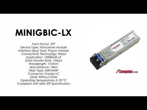 MINIGBIC-LX  |  Alcatel Compatible 1000Base-LX 1310nm 10km SFP