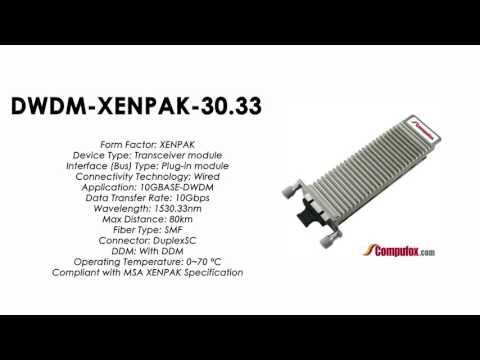 DWDM-XENPAK-30.33  |  Cisco Compatible 10GBASE-DWDM XENPAK 1530.33nm 80km