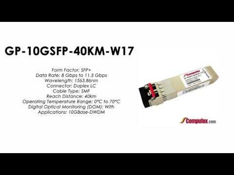 GP-10GSFP-40KM-W17 | Force10 Compatible 10GBase-DWDM SFP+ 1563.86nm 40km SMF