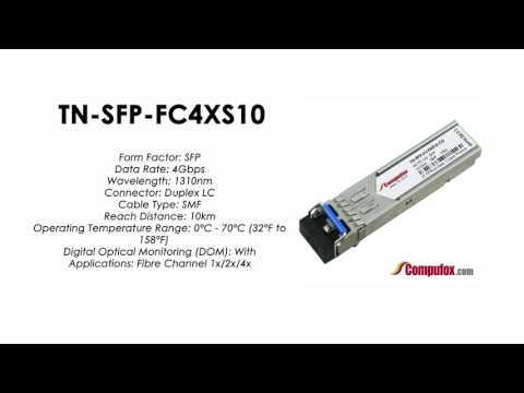 TN-SFP-FC4XS10  |  Transition Compatible 4Gbps FC SFP 1310nm SMF 10km