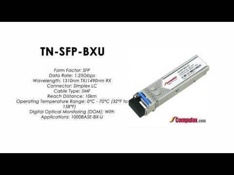 TN-SFP-BXU  |  Transition Compatible 1000BASE-BX SFP 1310nmTx/1490nmRx SMF 10km