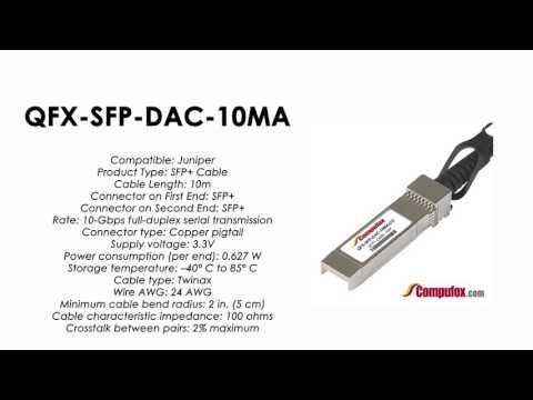 QFX-SFP-DAC-10MA  | Juniper Compatible SFP+ Direct Attach Active Cable 10m