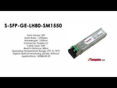 S-SFP-GE-LH80-SM1550  |  Huawei Compatible SFP 1000BASE-ZX SMF 1550nm 80km