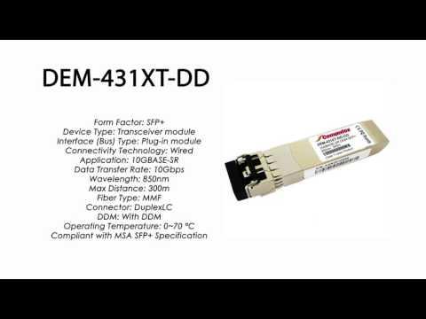DEM-431XT-DD | D-Link Compatible 10GBase-SR SFP+ 850nm 300m DDM