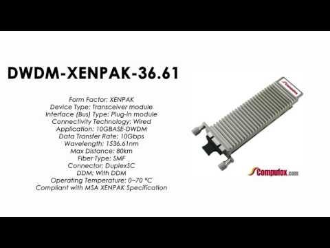 DWDM-XENPAK-36.61  |  Cisco Compatible 10GBASE-DWDM XENPAK 1536.61nm 80km